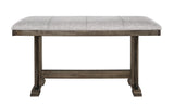 Quincy Grayish Brown Counter Height Dining Bench