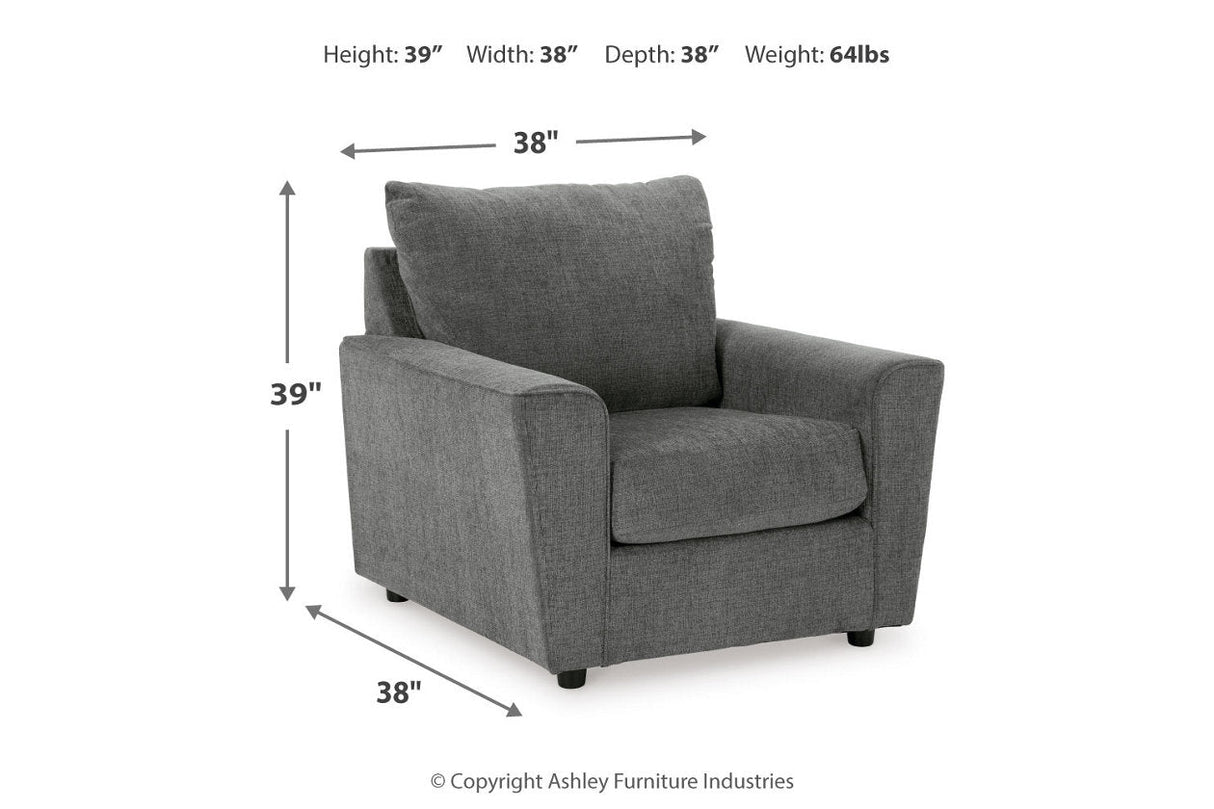 Stairatt Gravel Sofa, Loveseat, Chair and Ottoman