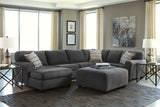 Ambee Slate 3-Piece LAF Chaise Sectional