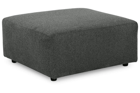 Edenfield Charcoal Oversized Accent Ottoman