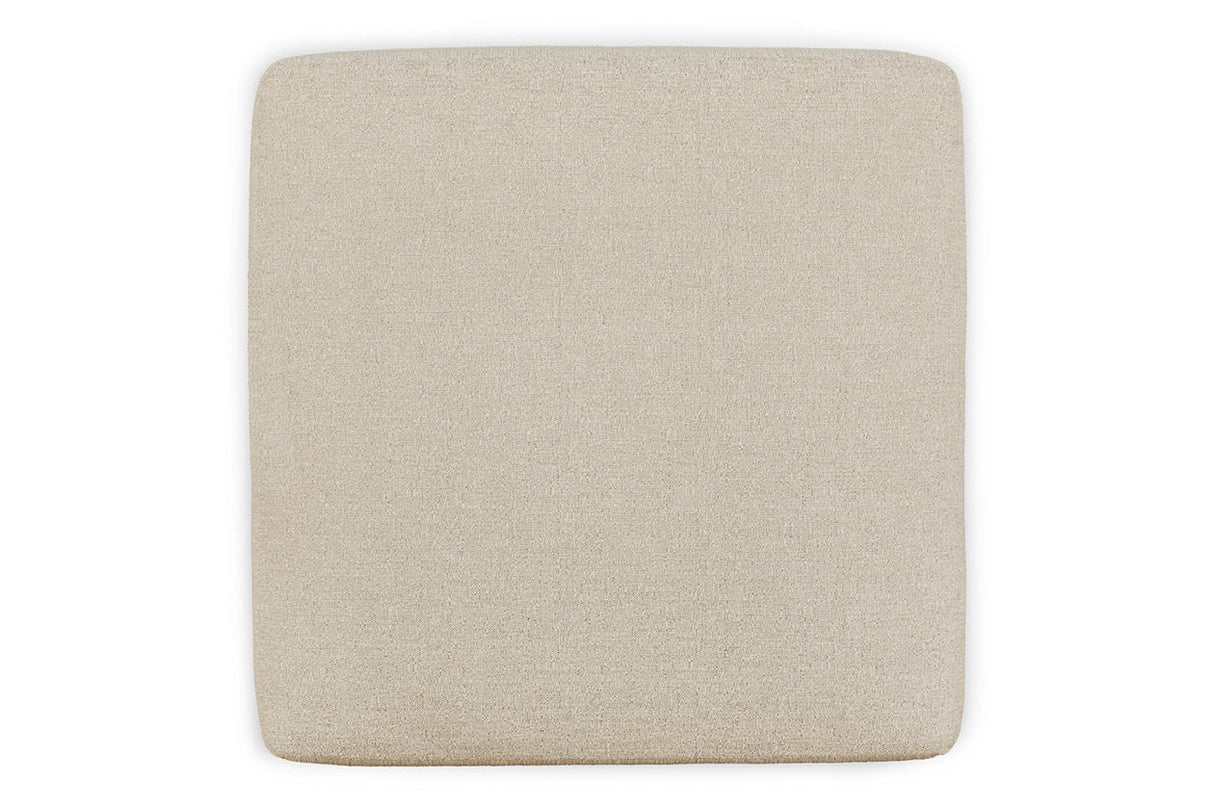 Edenfield Linen Oversized Accent Ottoman