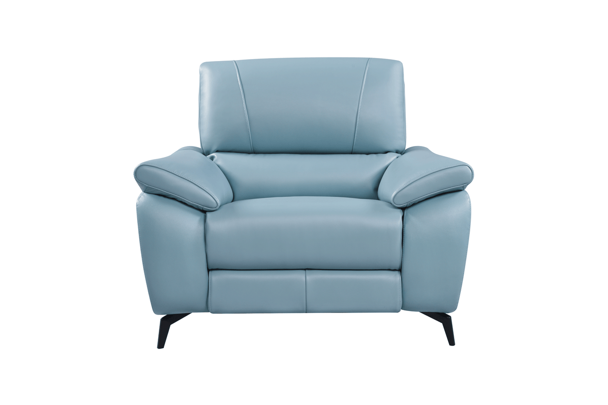 2934 Blue Chair w/ electric recliner by ESF Furniture at Eve Furniture