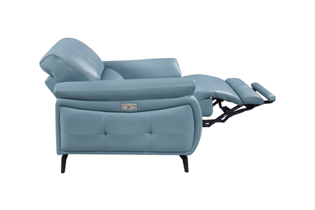 2934 Blue Chair w/ electric recliner by ESF Furniture at Eve Furniture