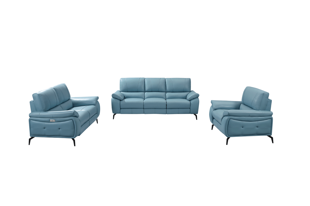 2934 Blue Chair w/ electric recliner by ESF Furniture at Eve Furniture