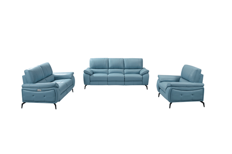 2934 Blue Chair w/ electric recliner by ESF Furniture at Eve Furniture