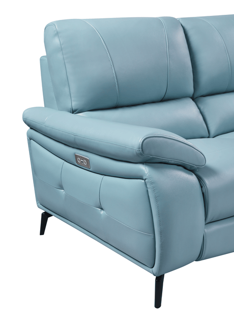 2934 Blue Chair w/ electric recliner by ESF Furniture at Eve Furniture