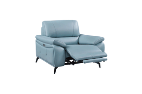 2934 Blue Chair w/ electric recliner by ESF Furniture at Eve Furniture