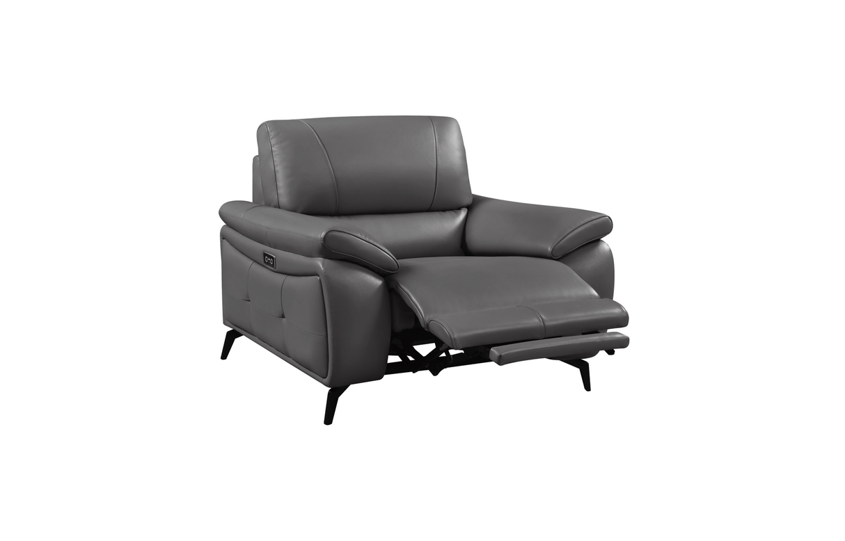 2934 Dark Grey Loveseat w/ electric recliners by ESF Furniture at Eve Furniture