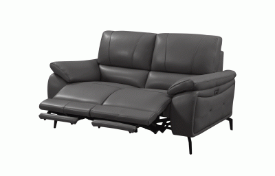 2934 Dark Grey Loveseat w/ electric recliners by ESF Furniture at Eve Furniture