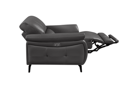 2934 Dark Grey Sofa w/ electric recliners by ESF Furniture at Eve Furniture