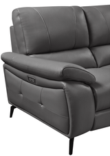 2934 Dark Grey Sofa w/ electric recliners by ESF Furniture at Eve Furniture