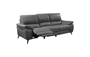 2934 Dark Grey Sofa w/ electric recliners by ESF Furniture at Eve Furniture
