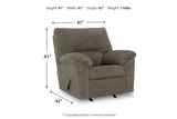 Norlou Flannel Sofa, Loveseat and Recliner