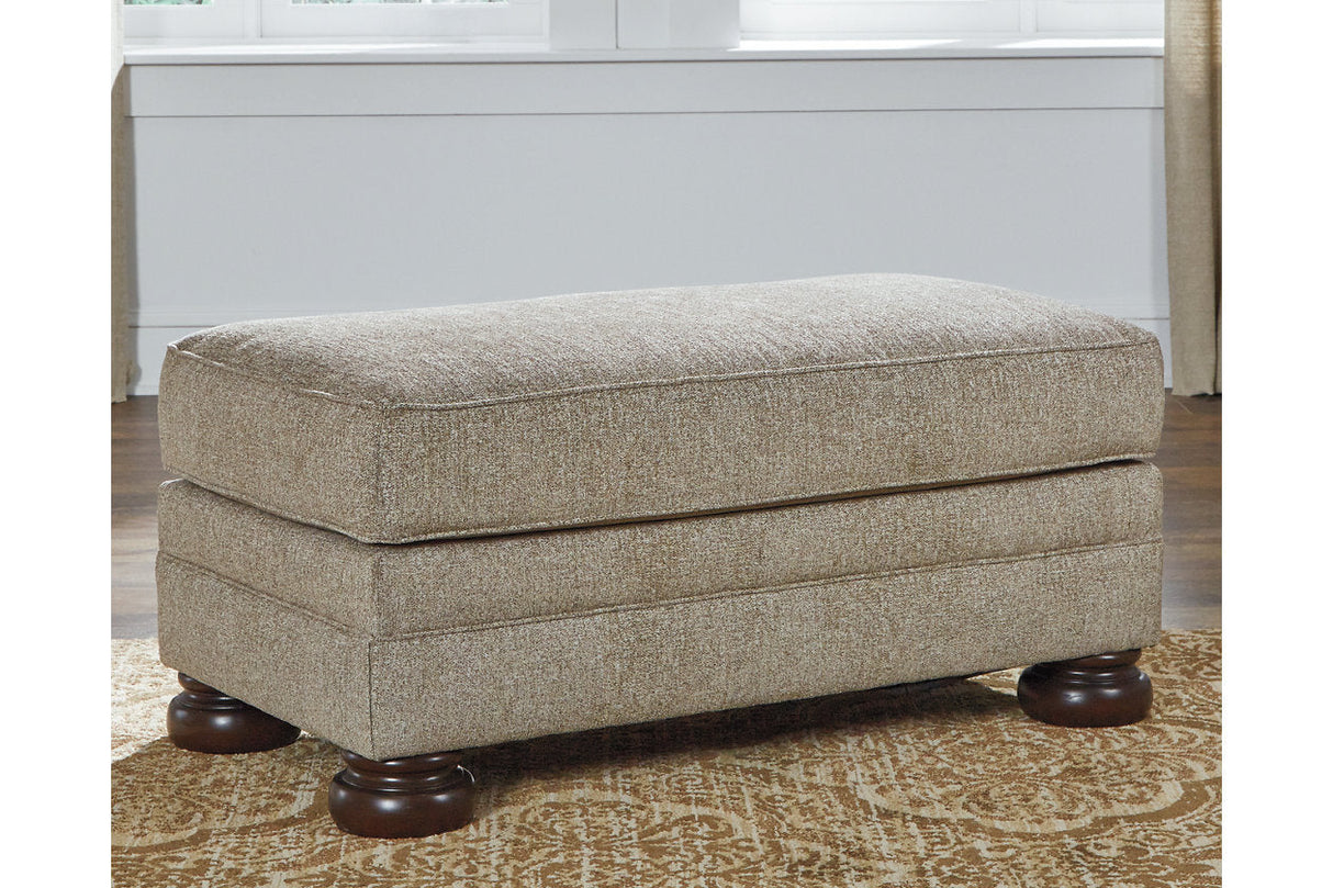 Kananwood Oatmeal Sofa, Loveseat, Oversized Chair and Ottoman