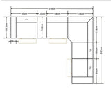 MI-1122-6pcs Franco (Carmel 3 Power) Sectional