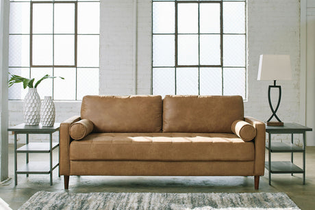 Caramel Leather Sofa