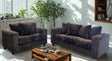 Gia Chocolate Sofa & Loveseat by New Era Innovations at Eve Furniture