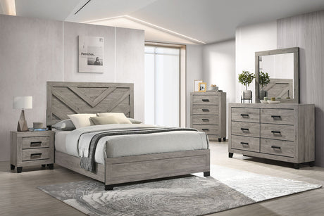 Avery Light Grey Panel Bedroom Set by New Era Innovations at Eve Furniture