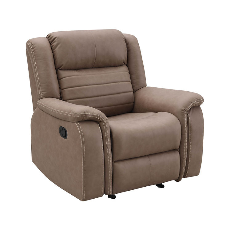 Max Tan 3-Piece Reclining Living Room Set