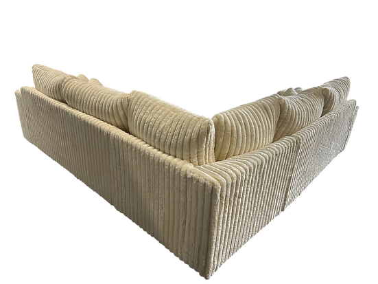 S345 Noah (Ivory) 3pc Sectional