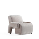 3-Piece Verandah 112" XL Sofa and 2 Accent Chairs in Beige by Manhattan Comfort at Eve Furniture