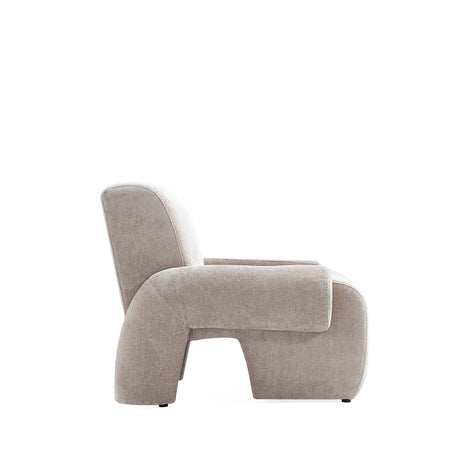 3-Piece Verandah 112" XL Sofa and 2 Accent Chairs in Beige by Manhattan Comfort at Eve Furniture