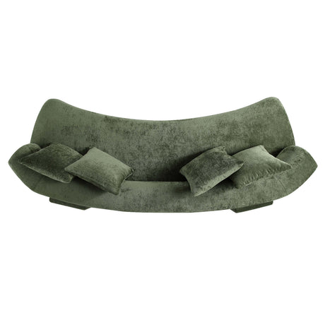 3-Piece Verandah 112" XL Sofa and 2 Accent Chairs in Olive Green by Manhattan Comfort at Eve Furniture