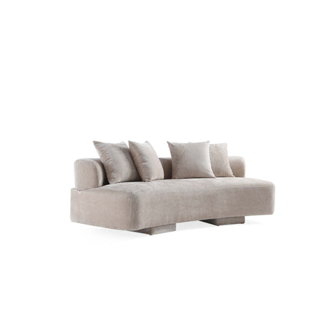 3-Piece Verandah 90.6" Sofa, 112" XL Sofa and Accent Chair in Beige by Manhattan Comfort at Eve Furniture