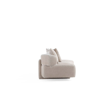 3-Piece Verandah 90.6" Sofa, 112" XL Sofa and Accent Chair in Beige by Manhattan Comfort at Eve Furniture
