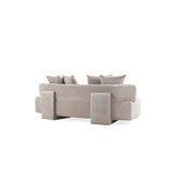 3-Piece Verandah 90.6" Sofa, 112" XL Sofa and Accent Chair in Beige by Manhattan Comfort at Eve Furniture