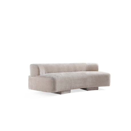 3-Piece Verandah 90.6" Sofa, 112" XL Sofa and Accent Chair in Beige by Manhattan Comfort at Eve Furniture