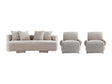 3-Piece Verandah 90.6" Sofa and 2 Accent Chairs in Beige by Manhattan Comfort at Eve Furniture