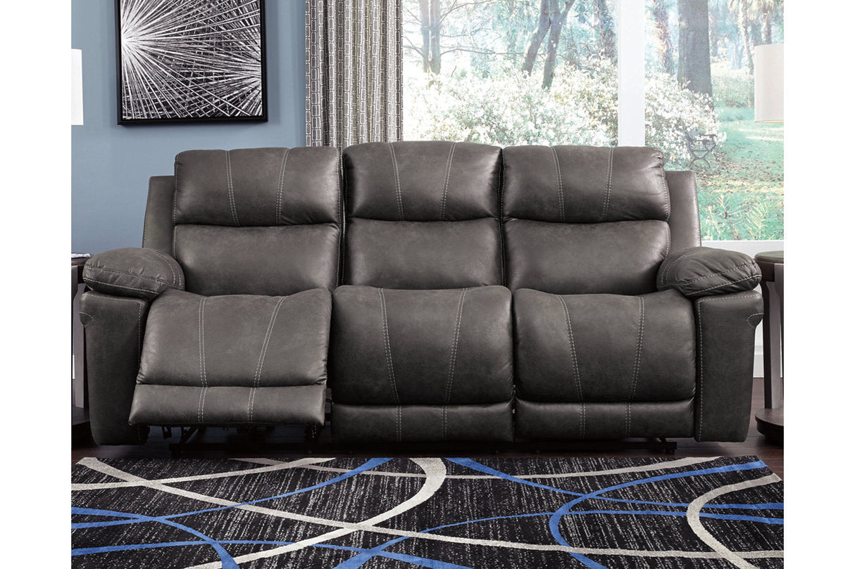 Erlangen Midnight Power Reclining Sofa