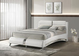 Jeremaine White Queen Upholstered Bed by Coaster at Eve Furniture