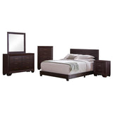 Dorian Brown/Dark Cocoa 5-Piece Twin Bedroom Set