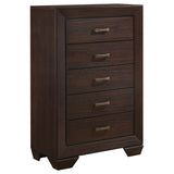 Dorian Brown/Dark Cocoa 5-Piece Twin Bedroom Set