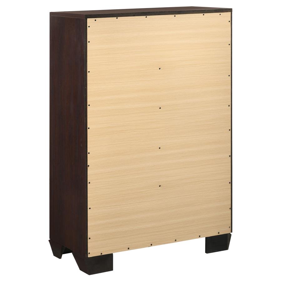 Dorian Brown/Dark Cocoa 5-Piece Twin Bedroom Set