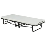 Massey Black Twin Folding Bed Frame with Memory Foam Mattress by Coaster at Eve Furniture