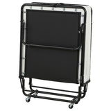 Massey Black Twin Folding Bed Frame with Memory Foam Mattress by Coaster at Eve Furniture