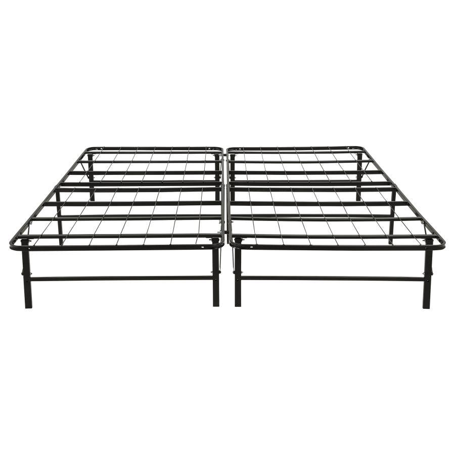 Kramer Black Eastern King Folding Metal Platform Bed Frame by Coaster at Eve Furniture