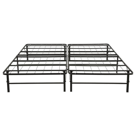 Kramer Black Eastern King Folding Metal Platform Bed Frame by Coaster at Eve Furniture