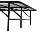 Kramer Black Eastern King Folding Metal Platform Bed Frame by Coaster at Eve Furniture