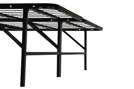 Kramer Black Eastern King Folding Metal Platform Bed Frame by Coaster at Eve Furniture