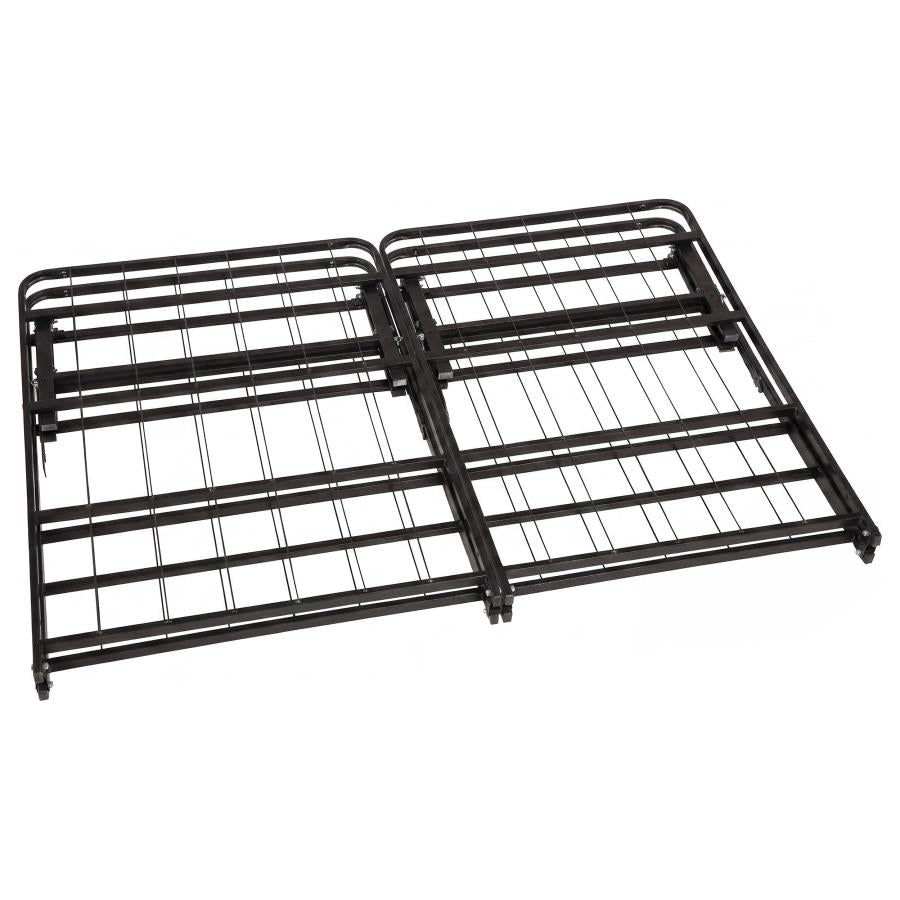 Kramer Black California King Folding Metal Bed Frame by Coaster at Eve Furniture