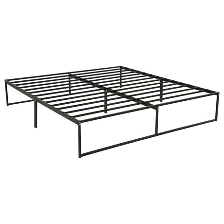 Gates Black Eastern King Heavy-Gauge Metal Platform Bed Frame by Coaster at Eve Furniture