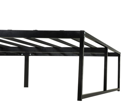 Gates Black Eastern King Heavy-Gauge Metal Platform Bed Frame by Coaster at Eve Furniture