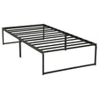 Gates Black Twin Heavy-Gauge Metal Platform Bed Frame by Coaster at Eve Furniture