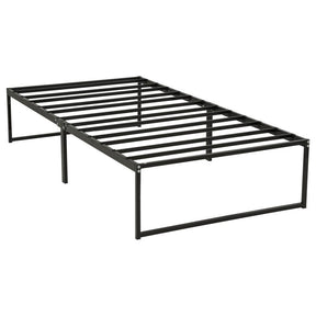 Gates Black Twin Heavy-Gauge Metal Platform Bed Frame by Coaster at Eve Furniture