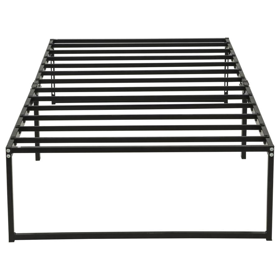 Gates Black Twin Heavy-Gauge Metal Platform Bed Frame by Coaster at Eve Furniture