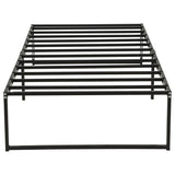 Gates Black Twin Heavy-Gauge Metal Platform Bed Frame by Coaster at Eve Furniture